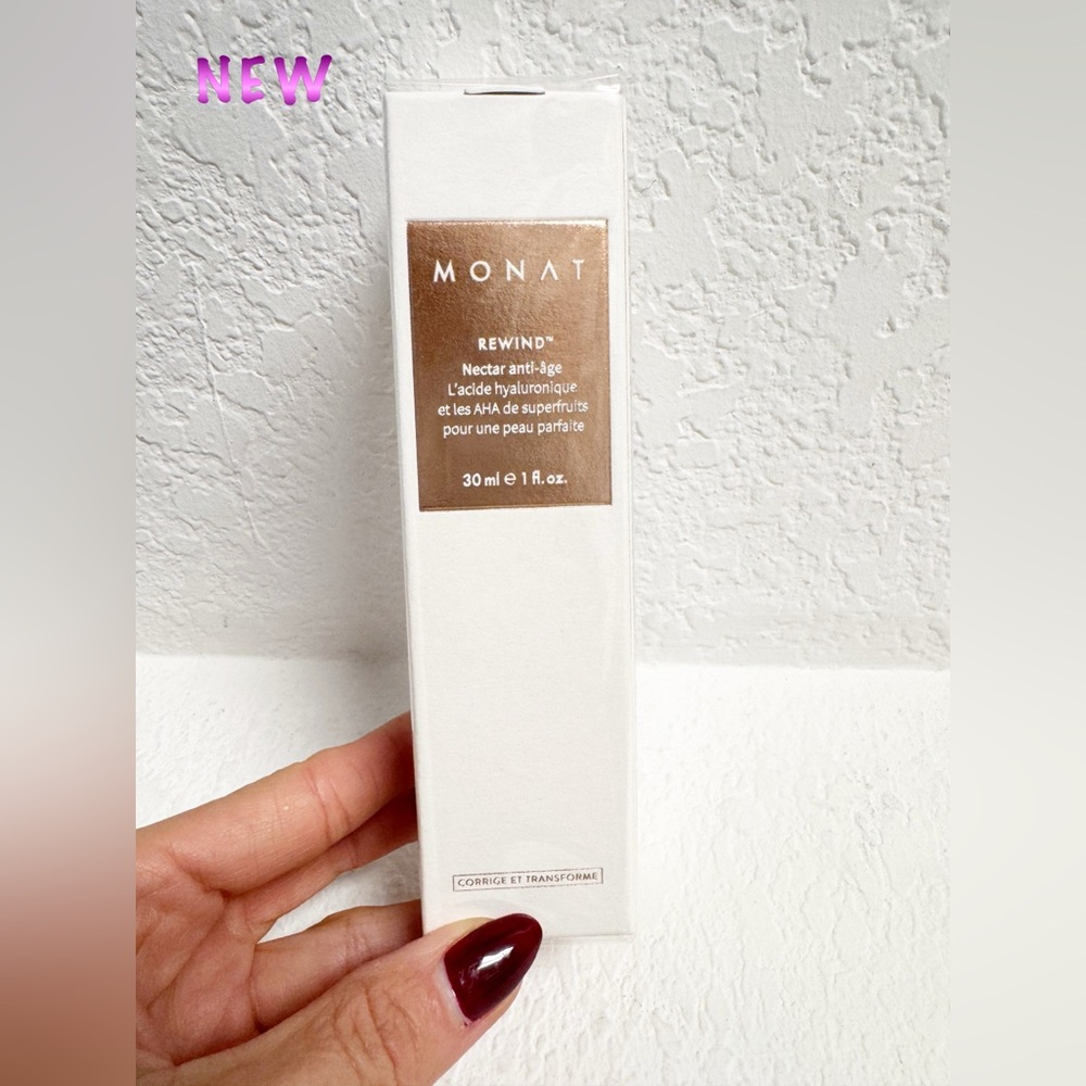 NIB Monat Rewind Serum Correcting Skin-perfecting natural AHAs & hyaluronic acid